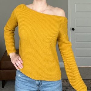 Mustard shrug sweater